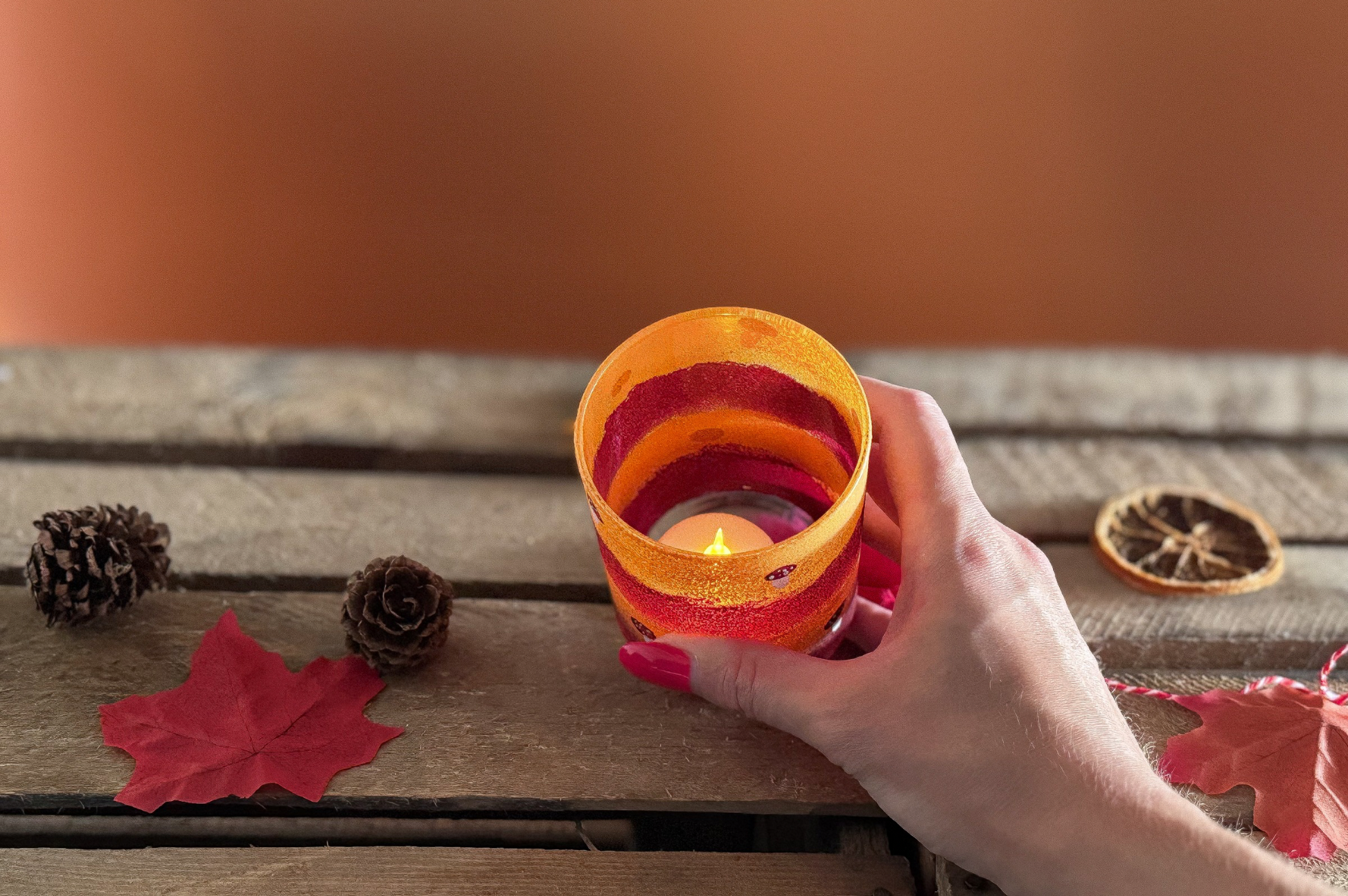 Lichtjesbox waxinelichthouder