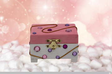 Jewelry Box Pink/White