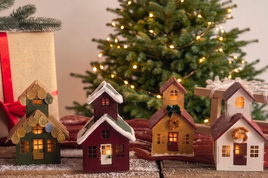 DIY Wooden Christmas House Craft Kit Model 2