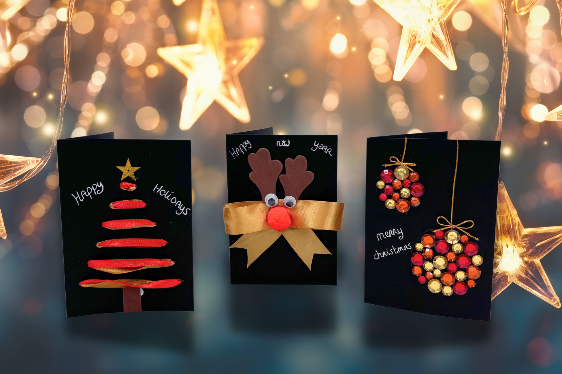 DIY Package Christmas Cards (6 pieces)