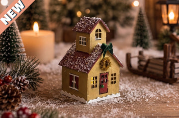 DIY Wooden Christmas House Craft Kit Model 2
