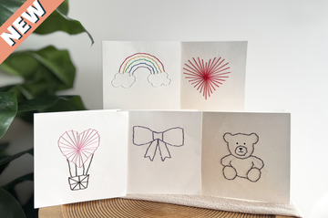 Craft Kit Embroidery Cards – New Baby