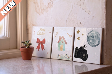 DIY Ceramic Tile Kit – Design Your Own Tiles – 3 Pieces