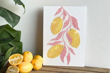 DIY Bedazzling Kit – Lemons – Canvas
