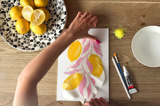 DIY Bedazzling Kit – Lemons – Canvas