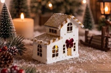 Craft Kit Wooden Christmas House Model 1