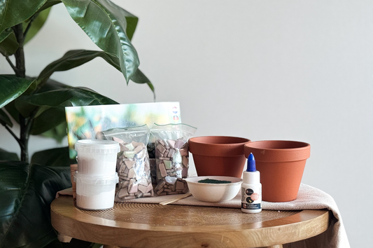 DIY Pakket Mozaïek Bloempot (2 stuks)
