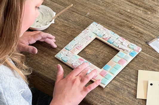 DIY Kit Glass Mosaic Mirror 