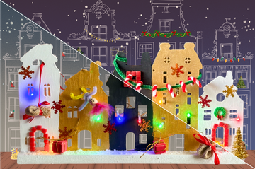 Grachtenpand van hout