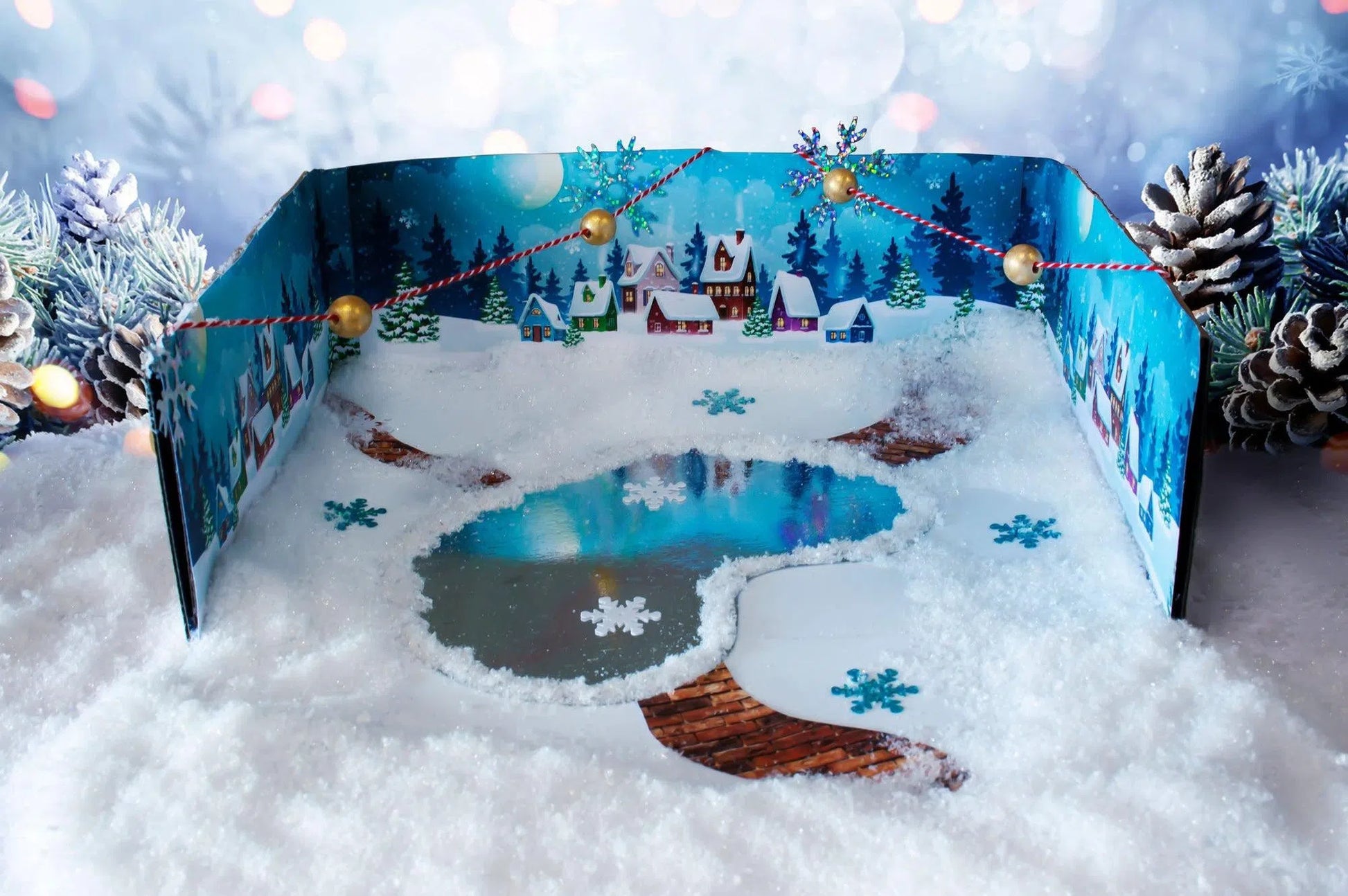 Knutselpakket Advent Box: Winterwonderland met LED-Lichtjes