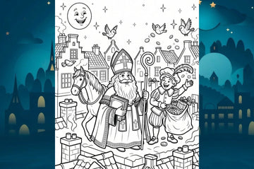 Sinterklaas kleurplaat voor kinderen