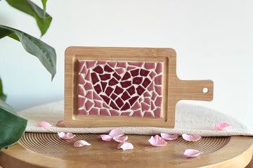 DIY Kit Mini Mosaic Serving Board with Heart