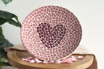 DIY Kit Mosaic Bowl with Heart