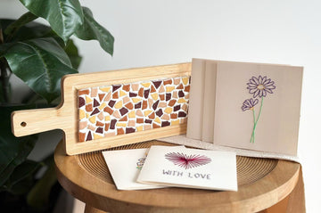 Bundel - Craft Kit Mosaic Serving Board + Embroidery Cards (5 pieces)