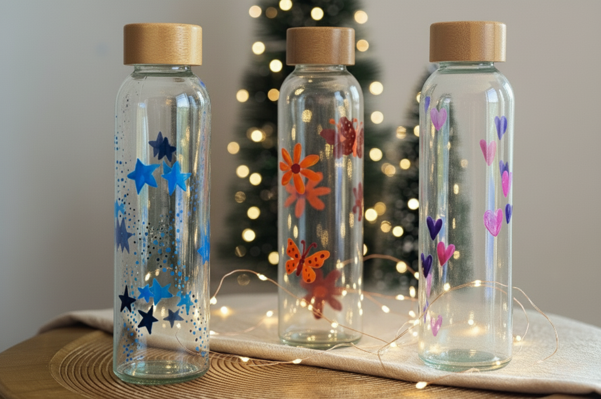 DIY Glass Water Bottle Kit – 3 Pieces (20% Discount)