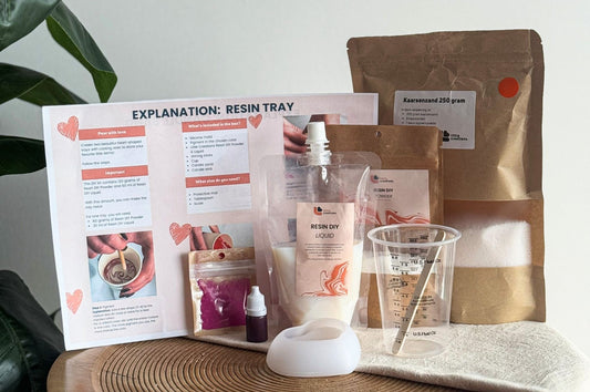 DIY Pakket Giethars Hartje met Kaarsenzand Incl. Lontjes