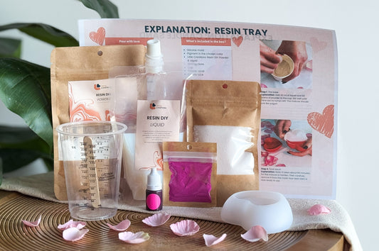 DIY Kit Resin Heart Bowl with Candle Sand (Incl. Wicks)